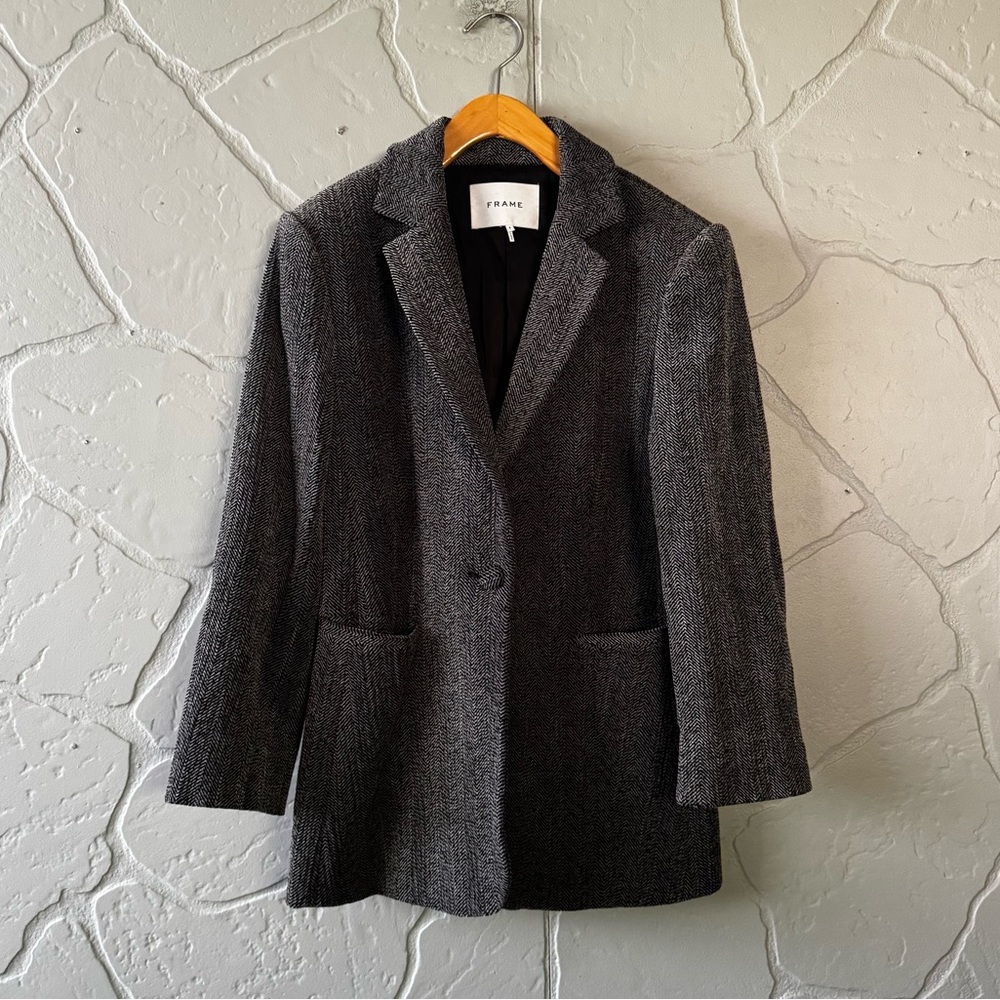 FRAME Women’s Herringbone Blazer Size 8